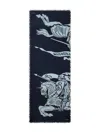 Burberry Wide Ekd Wool Scarf