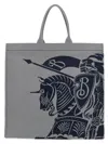 Burberry Canvas Tote Bag In Blue