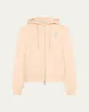 Burberry Women Cotton Hoodie In Teacup