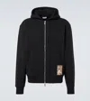 Burberry Classic Zip-up Black Sweatshirt With Pocket Design In Black