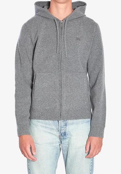 BURBERRY EKD ZIP-UP HOODED SWEATSHIRT