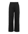 Burberry Elastic Waist Casual Pants In Black