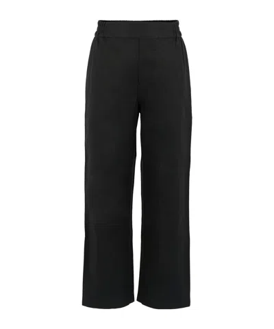 Burberry Elastic Waist Casual Pants In Black
