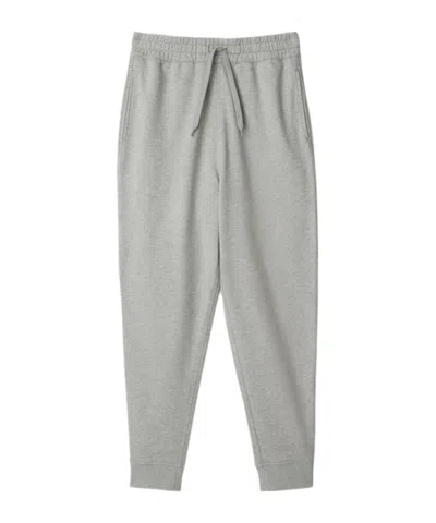 Burberry Elastic Waist Casual Pants In Gray