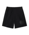 Burberry Drawstring Waistband Shorts With Side And Rear Pockets In Black