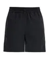 Burberry Elastic Waist Shorts In Black