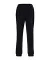 Burberry Black Pants With Elastic Waist And Logo Lettering On The Side In Cotton In Black
