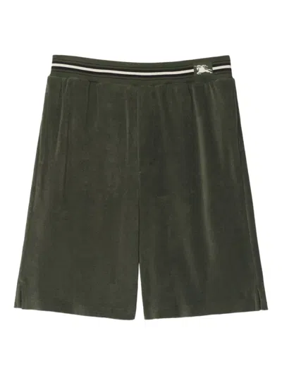 Burberry Elasticated-waist Shorts In Gray
