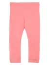 Burberry Elasticated Waistband Leggings In Pink