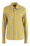 Burberry Cotton Shirt In Grey