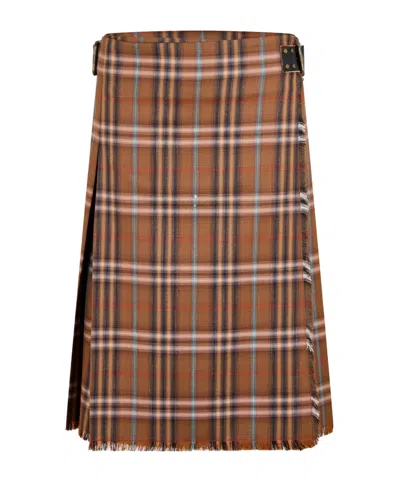 Burberry Elegant Skirt In Brown