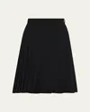 Burberry Eleonora Pleated Skirt In Black