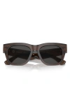 Burberry Elevated Check 52mm Square Sunglasses In Brown