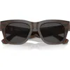 Burberry Elevated Check 52mm Square Sunglasses In Brown