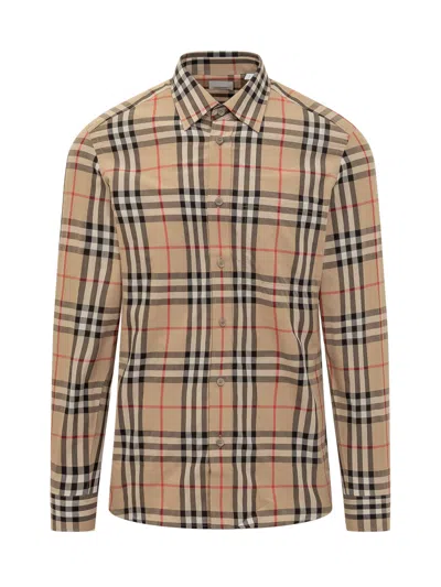 Burberry Elevated Cotton Shirt In Multi