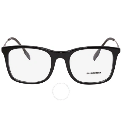 Burberry Elgin Demo Square Men's Eyeglasses Be2343 3001 53 In Black