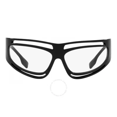Burberry Eliot Clear Irregular Eyeglasses Be4342 30011w 65 In Metallic