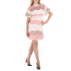 BURBERRY BURBERRY ELISABETTA LACE DRESS IN DUSTY PINK