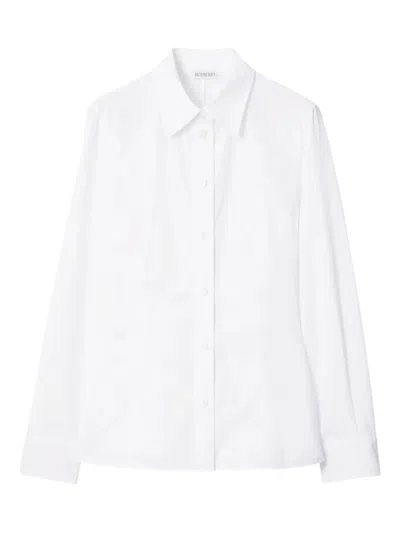 Burberry Eliza Cotton Shirt With Drop Waist