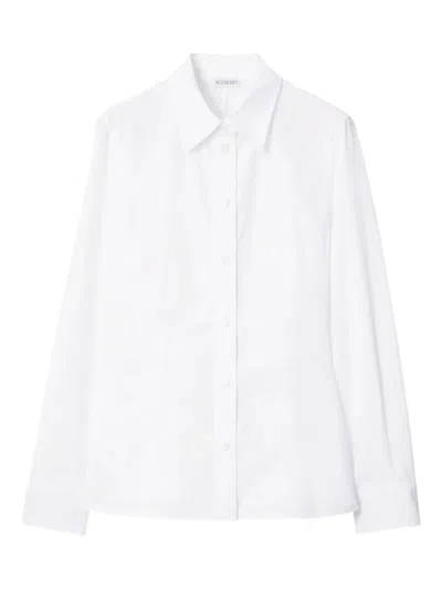 BURBERRY ELIZA COTTON SHIRT WITH DROP WAIST