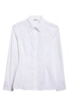 Burberry Eliza Fitted Button-up Shirt In White