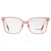 Burberry Elizabeth Demo Square Ladies Eyeglasses Be2376 4069 52 In Red