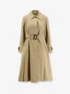 Burberry Ellingham Cotton Trench Coat Belted Cuffs In Brown