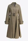 Burberry Car Coat Ellingham Fit-and-flare Coats Beige In Neutral