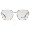 Burberry Elliott Demo Square Ladies Eyeglasses Be1347 1109 54 In Red