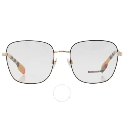 Burberry Elliott Demo Square Ladies Eyeglasses Be1347 1109 54 In Red