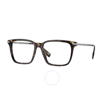 Burberry Ellis Demo Rectangular Men's Eyeglasses Be2378 3002 55 In Brown