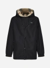 Burberry Black Polyester Sports Jacket In Green