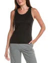 Burberry Elyssa Check Tank Top In Black