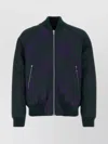 Burberry Check Reversible Bomber Jacket In Green