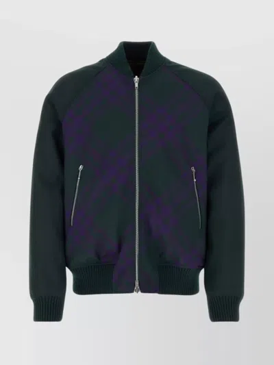 BURBERRY EMBELLISHED QUILTED ZIP-UP JACKET