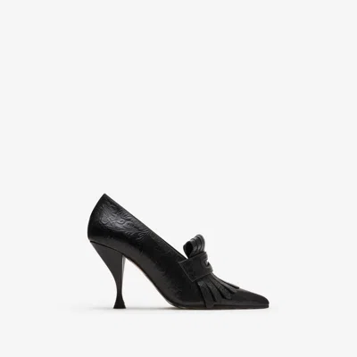 BURBERRY BURBERRY EMBOSSED CAMEO FRINGE PUMPS​