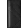 Burberry Embossed Check Continental Wallet In Black