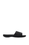 Burberry Embossed Check Dive Slides In Black