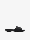 Burberry Embossed Check Dive Slides In Black