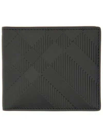 Burberry Embossed Check Wallet