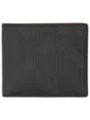 Burberry Textured Calf Grain Leather Wallet In Black
