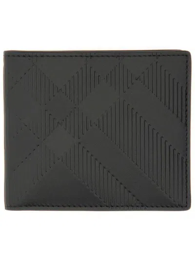 BURBERRY BURBERRY EMBOSSED CHECK WALLET