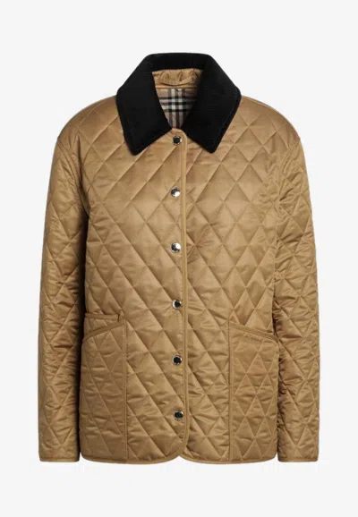 BURBERRY EMBOSSED LOGO QUILTED JACKET