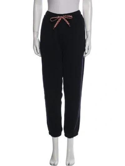 Pre-owned Burberry Embroidered Accent Sweatpants In Black