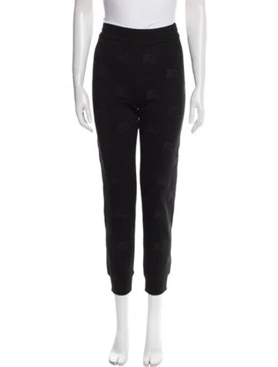 Pre-owned Burberry Embroidered Accent Sweatpants W/ Tags In Black