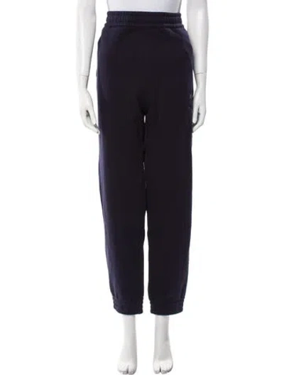 Pre-owned Burberry Embroidered Accent Sweatpants W/ Tags In Blue