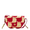 Burberry Embroidered B Design Chess Satchel Crossbody Bag