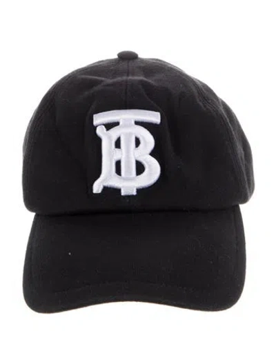 Pre-owned Burberry Embroidered Baseball Cap In Black