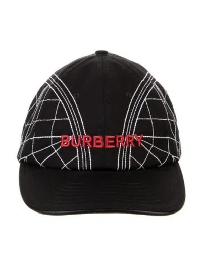 Pre-owned Burberry Embroidered Baseball Cap W/tags In Black
