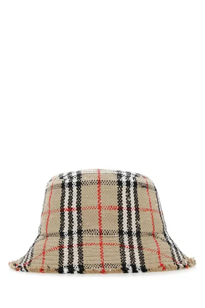 BURBERRY BURBERRY EMBROIDERED BOUCLÃ© HAT